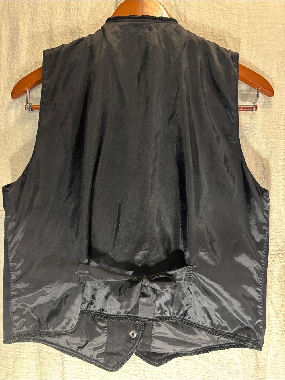 Scully Black Suede Button Front Vest Genuine Leather - Picture 4 of 8